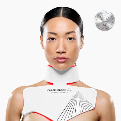 CurrentBody Skin LED Neck & Décolletage Mask: Series 2 | Advanced Anti-Aging for your Neck and Chest with Red and Near-Infrared Light Therapy